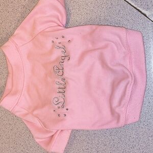Casual Canine Brand Soft Light Pink & Silver-Little Angel Dog T-Shirt-Small-New